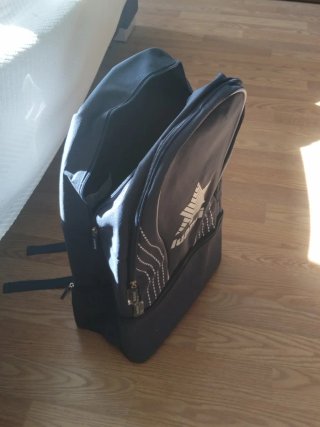 Mochila Luanvi Fútbol Azul Marino y Blanca