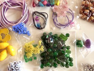 Lote 20 Bolsitas Abalorios Collares DIY