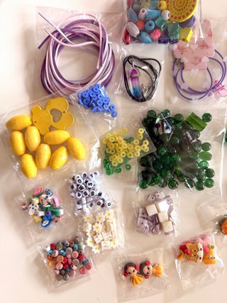 Lote 20 Bolsitas Abalorios Collares DIY