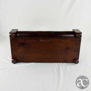 Toucador madeira e espelho com 1 gaveta, séc. XIX