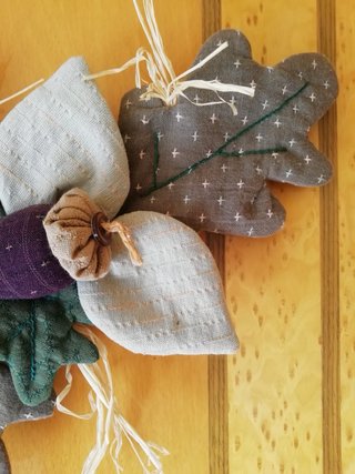 Guirnalda de otoño de patchwork