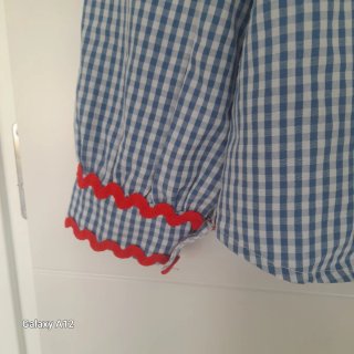 Camisa cuadros azul y rojo manga larga