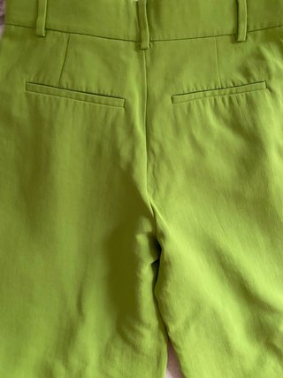 Pantalón ancho Zara verde lima