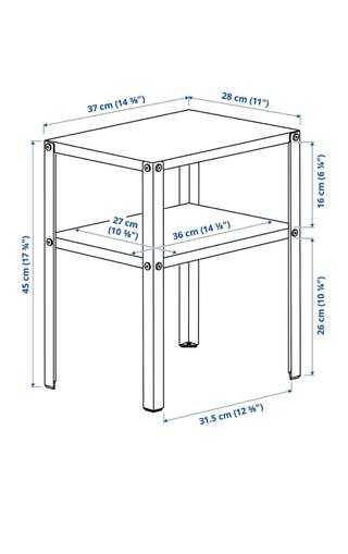 3 Tavolini IKEA KNARREVIK Nero/Blu