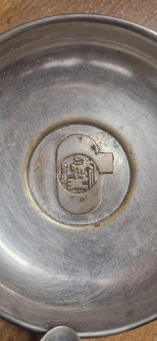 2 Ceniceros Antiguos Latón Níquel Plateado