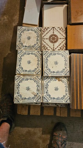 Piastrelle Richard Ginori anni '70 Fondo magazzino