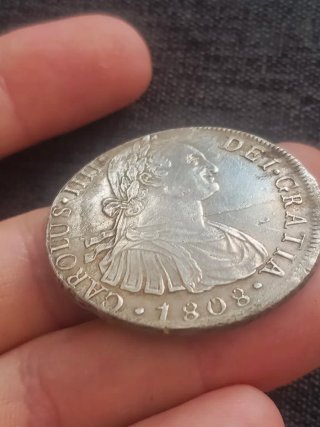 8 Reales Carlos IIII Lima 1808 Plata