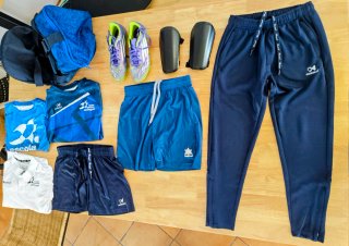 Lote Ropa Fútbol Niño + Botas Adidas F50