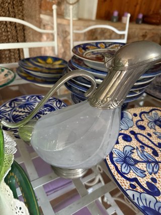 Jarra Decantadora Vintage Pato de Plata