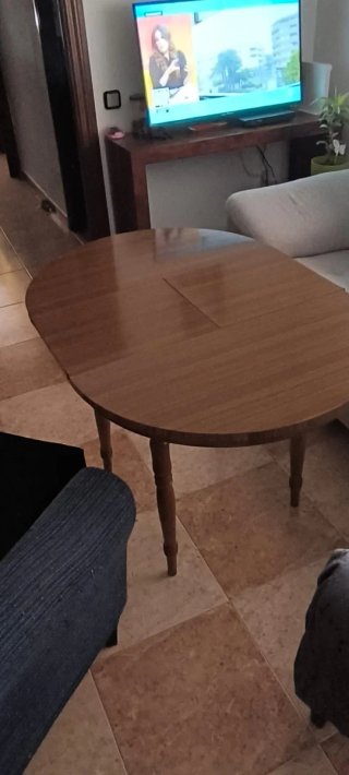 Mesa camilla redonda madera 80cm