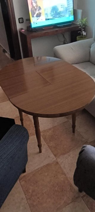 Mesa camilla redonda madera 80cm