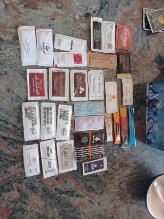 Collezione bustine di zucchero assortite