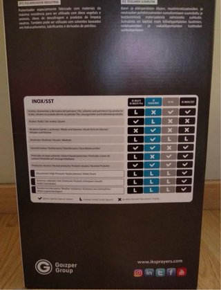 Pulverizador de presión IK INOX/SST 10L