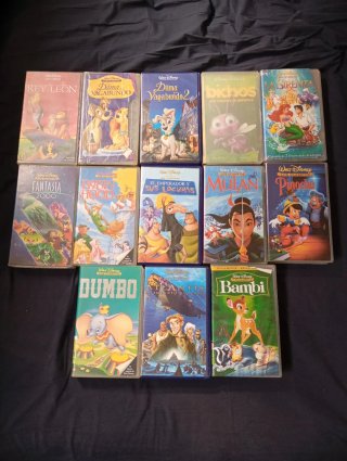 Lote películas infantiles vhs