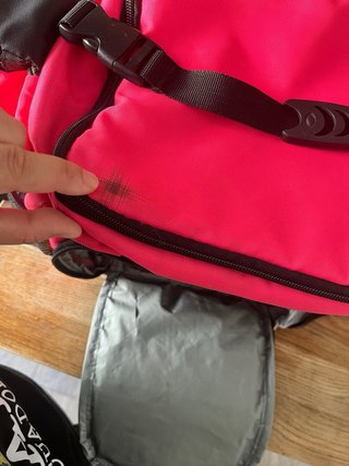 Bolsa nevera rosa y negra