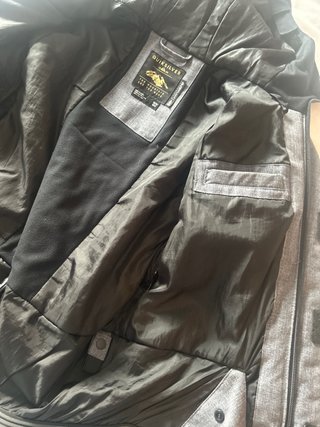 Abrigo Quiksilver 10k Gris/Negro talla 10 años