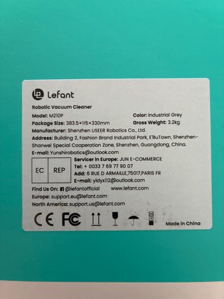 Robot Aspirador Lefant