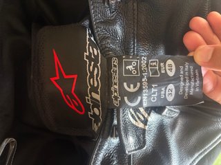 Mono Alpinestars 2 Piezas Piel Negro/Blanco
