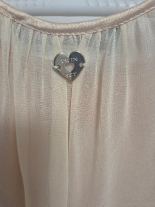 Vestido TWIN-SET Beige Encaje