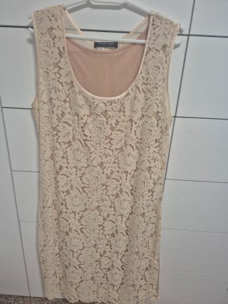Vestido TWIN-SET Beige Encaje