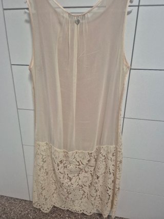 Vestido TWIN-SET Beige Encaje