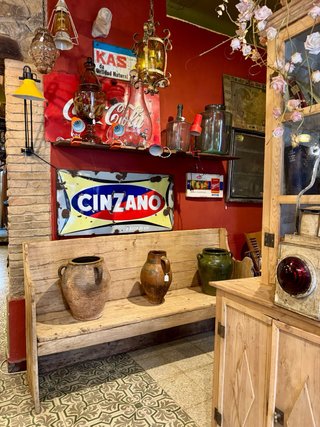 Espejo Vintage industrial de Metal. Hojas