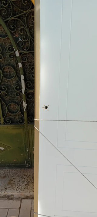 Puerta interior lacada  blanca 70 cm derecha