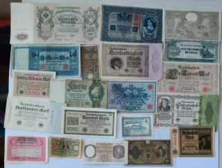 2 lotes Billetes Antiguos - Primera mitad siglo XX