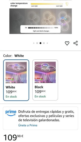 Caufloce 95cm Lamparas Ventilador De Techo RGB