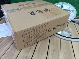 Caufloce 95cm Lamparas Ventilador De Techo RGB