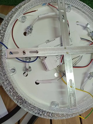 Caufloce 95cm Lamparas Ventilador De Techo RGB