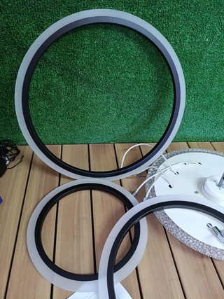 Caufloce 95cm Lamparas Ventilador De Techo RGB
