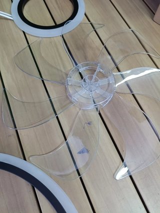 Caufloce 95cm Lamparas Ventilador De Techo RGB