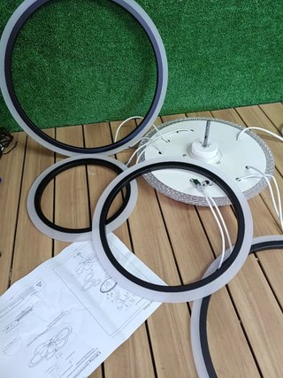 Caufloce 95cm Lamparas Ventilador De Techo RGB