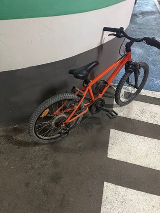 Bicicleta Montaña Niño Rockrider Naranja