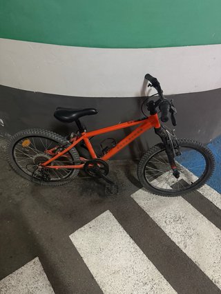 Bicicleta Montaña Niño Rockrider Naranja