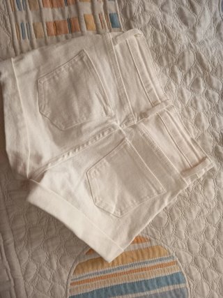 Pantalón corto vaquero blanco