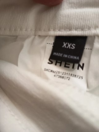 Pantalón corto vaquero blanco