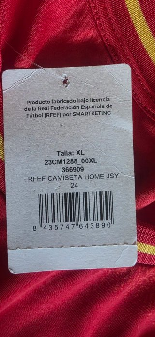 Camiseta Oficial RFEF Selección Española XL