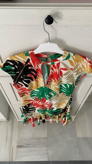 Vestido Sfera estampado hojas