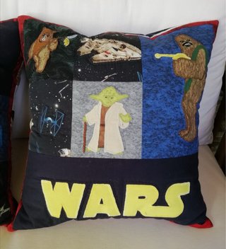 Dos Cojines Star Wars de Patchwork
