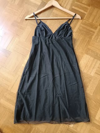 Bonito Camisón Vestido TCN Negro con Detalles