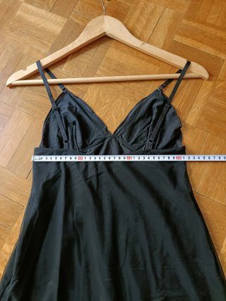 Bonito Camisón Vestido TCN Negro con Detalles
