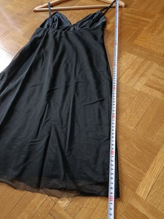 Bonito Camisón Vestido TCN Negro con Detalles