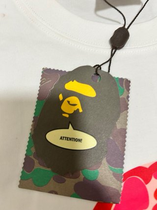 Maglia A Bathing Ape Bape Camo Rossa Bianca