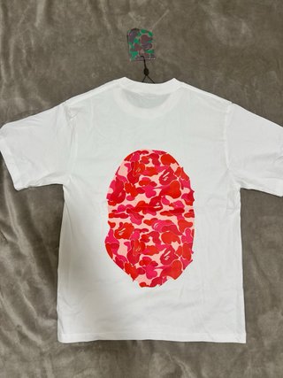 Maglia A Bathing Ape Bape Camo Rossa Bianca