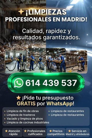 LIMPIEZA DE FIN DE OBRAS