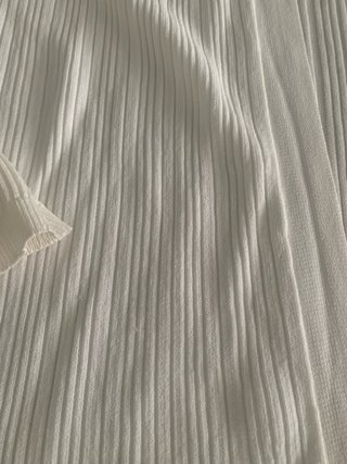 Chaqueta punto Zara blanca talla S