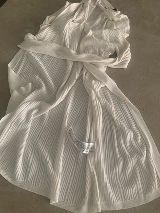 Chaqueta punto Zara blanca talla S