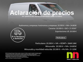 Volkswagen Transporter L1H1 4MOTION FG 2.0TDi 150cv 2.0TDi 150cv